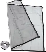 LIFKOME Adhesive Mesh Window Screen Fly Window Screen Easy to Install Remove Super Toughness Fine Mesh Design