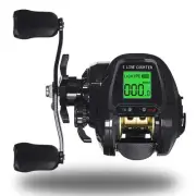 7.2:1 Bite Alarm Digital Fishing Baitcasting Reel Line Counter Depth Position