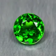 0.97Ct Round _ Sparkling Sparkling Unheated Chrome Diopside _Russia