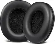 SOULWIT Earpads Replacement for MDR-7506 MDR-V6 MDR-V7 MDR-CD900ST Monitor Headphones, Ear Pads Cushions with Softer Protein Leather, High-Density Foam - Black
