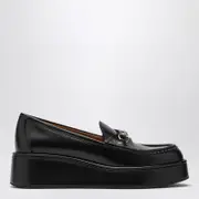 [GUCCI] Black loafer with platform and Horsebitt 35,5 IT Black