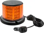 Polieez LED Emergency Strobe Light for Vehicles, Amber Safety Flashing Warning Light with Magnetic Base, Beacon Light for Truck Tractor Snow Plow Postal Cars (64LEDs - Magnet - Tall)