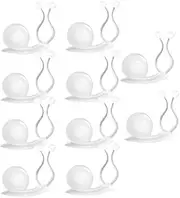 10Pcs Plant Climbing Wall Fixture Clips,Plant Support Clips with Adhesive Stickers,Vine Invisible Self-Adhesive Fix Climbing