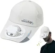 [Generic] USB Charging Fan Hat - Sun Visor Hat with Cooling Fan | 3 Speeds Adjustable Digital Display Sun Shade for Men Women | Quick-Drying Headwear for Outdoor Sports Travel Beach