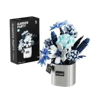 TUOMU Flower Bonsai Building Block Set, Artificial Flowers with Vase Building...