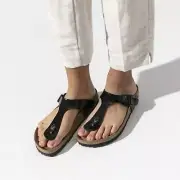 NWT Birkenstock $110 Gizeh Birko-Flor Patent Sandals Size 11