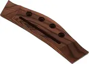 Vaguelly Professional Wood Ukulele Bridge Replacement Tone Enhancer Polished Bridge Parts for Ukulele for Repairing Old Damaged Convenient to Use