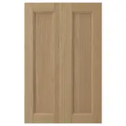 VEDHAMN 2-p door f corner base cabinet set, oak, 25x80 cm