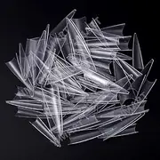 YIMART 500pcs Acrylic Medium Long Stiletto Nail Tips Easy Coffin Nails Sharp False Nail Art Tips For Nails Salon (Clear)