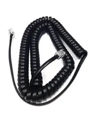 NEW 12 Foot Handset Curly Cord Mitel Superset Phone 4001 4015 4025 4150 Black