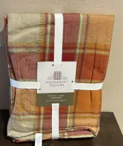 Haymarket Square Tablecloth Fall Thanksgiving Plaid Country New 60”x90” Oblong