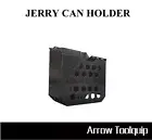 20L Flat Aluminium Jerry Can Holder For 4wd Aluminium Toolbox Canopy Black