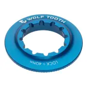 Wolf Tooth Components Center Lock Rotor Lockring, Internal Spline, Blue