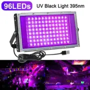 USB UV Black Light 395nm Ultraviolet 96 LEDs Floodlight Dimmable Stage DJ Lamp