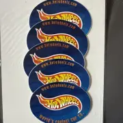 Lot Of 5: Hot Wheels "World's Coolest Car Co." Sticker Lot (4in x 3in)