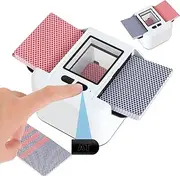 Automatic Card Shuffler with Auto and Manual Mode, Card Shuffler Electric 1-2 Decks, 2000 mAh Rechargeable Low Noise Card Shuffler for UNO, Poker, Phase 10, Home Card Games