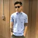 美國百分百【全新真品】Ralph Lauren Polo衫 RL 男衣 短袖 網眼 休閒衫 滿版旗幟 天藍色 AY59