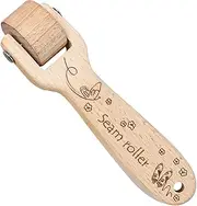Wooden Roller - Quilting Press Tool | Portable Solid Wood Roller for Fabric, Leather, Vinyl, Pig Skin, Crafts