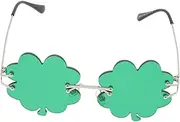 [VALICLUD] 1pair Four Leaf Glasses Flame Glasses Maple Pin Foldable Fan Cloud Rave Glasses Men's Glasses Heart-shaped Glasses Sprinkler Flame Sunglasses Orange Sunglasses Cups