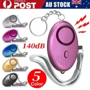 140dB Personal Alarm Safety Keychain Security Emergency Torch LED Flashlight