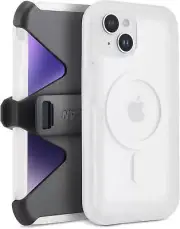 Pelican Voyager with MagSafe Case and Holster/Stand Clear Case _ iPhone 14 Plus