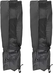 [uxcell] Leg Gaiters, Waterproof Shoe Covers Hiking Gaiters Snow Boot Gaiter, Black, L