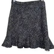Theory Revolve Brand NWT’s Diagnol tweed blend mini skirt. Size 8