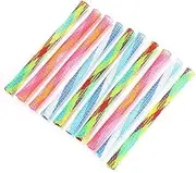 10Pcs Cat Spring Tube Toys, Pet Kitten Freely Folding Multi-Color Bouncing Toy Having Fun Exerciser Interactive Chaser Teaser Playthings for Cats Kitten Novelty Gift Professional