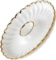 Gatuida Dumpling Dipping Plate Dumpling Dipping Dish Reusable Sushi Plate Round Dipping Plate