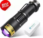Portable UV Blacklight Flashlight 395Nm LED Detector Zoomable with Clip