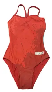 new Arena bathing suit girl size 22 US 6 one piece drop back