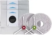 Washable Mop * 2 Dust Collection Bags * 3 Brushes * 2, Compatible for DEEBOT T20 Omni Robot Vacuum Accessory