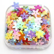 2000 Mixed Color AB 10mm Flowers Loose sequins Paillettes Sewing Wedding Craft