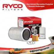 Ryco Oil Air Fuel Filter Service Kit for Hino Hawk 550 FD186 Osprey Raven Super