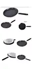 Non Stick Crepe Pan Marble Coated Roti Dosa Tawa Pancake Maker Induction Gas Hob