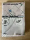 NOS JC Penney Vintage Standard Pillowcases Set Of 2 Flower Grid Pale Mocha