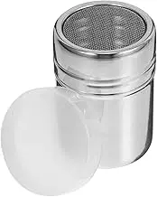 OFFSCH Stainless Steel Cocoa Flour Sifter with Lid Powder Sugar Duster for Coffee Cappuccino and Latte Fine Mesh Shaker for Effortless Filtration and Even Distribution