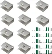 Glass Clamps Wall Mounted Adjustable Stainless Steel Glass Shelf Clip Clamp