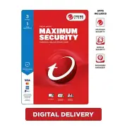 Trend Micro Maximum Security: 3 Devices / 1 Year [Digital Download]