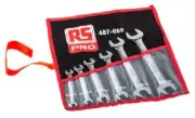 RS Pro OPEN ENDED SPANNER SET 6Pcs Metric, Flat Profile, Hardened & Tempered