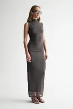Lilium Dress Petrol Size 14 | Elka Collective