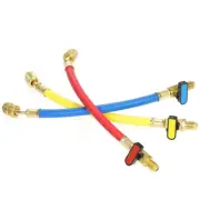 3 Pcs High Pressure R134A R410A R22 R12 Manifold Gauge Set Car A/C Charging Hose