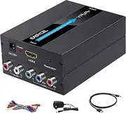 HDMI to Component (YPbPr/RGB / 5RCA) Scaler Converter With Aluminium Housing and Cables