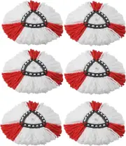 6Pcs Spin Mop Replacement Heads Compatible with Vileda O-Cedar, Easy Wring Dust