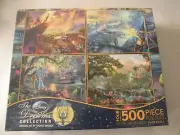 THOMAS KINKADE / DISNEY DREAMS COLL. SET OF 4 500 PIECE PUZZLES NIB