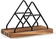 Vertical Napkin Holder - Tissue Holder with Metal Wire | Table Napkin Freestanding Elegant Paper Storage for Kitchen, Dinner Table