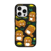 iPhone 16 Pro Impact Case MagSafe Compatible Tanuki & flower