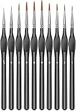 10Pcs Micro Paint Brushes Set with Triangular Handles - For Acrylic, Watercolor, Crafts, Models