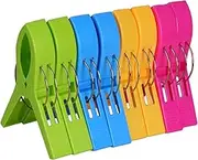 ECROCY Towel Clips for Beach Chairs Heavy Duty, 8 Pack Chair Clips for Beach Towels Non-Slip, Waterproof Towel Holder in Bright Colors, Wonderful Cruise Essentials for You