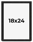 18x24 Shadow Box Black Rustic Barnwood Display Frame | 1.125 Inch Deep | 0.875